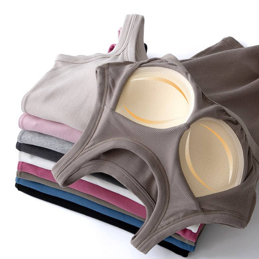 Rib Tank With Bra