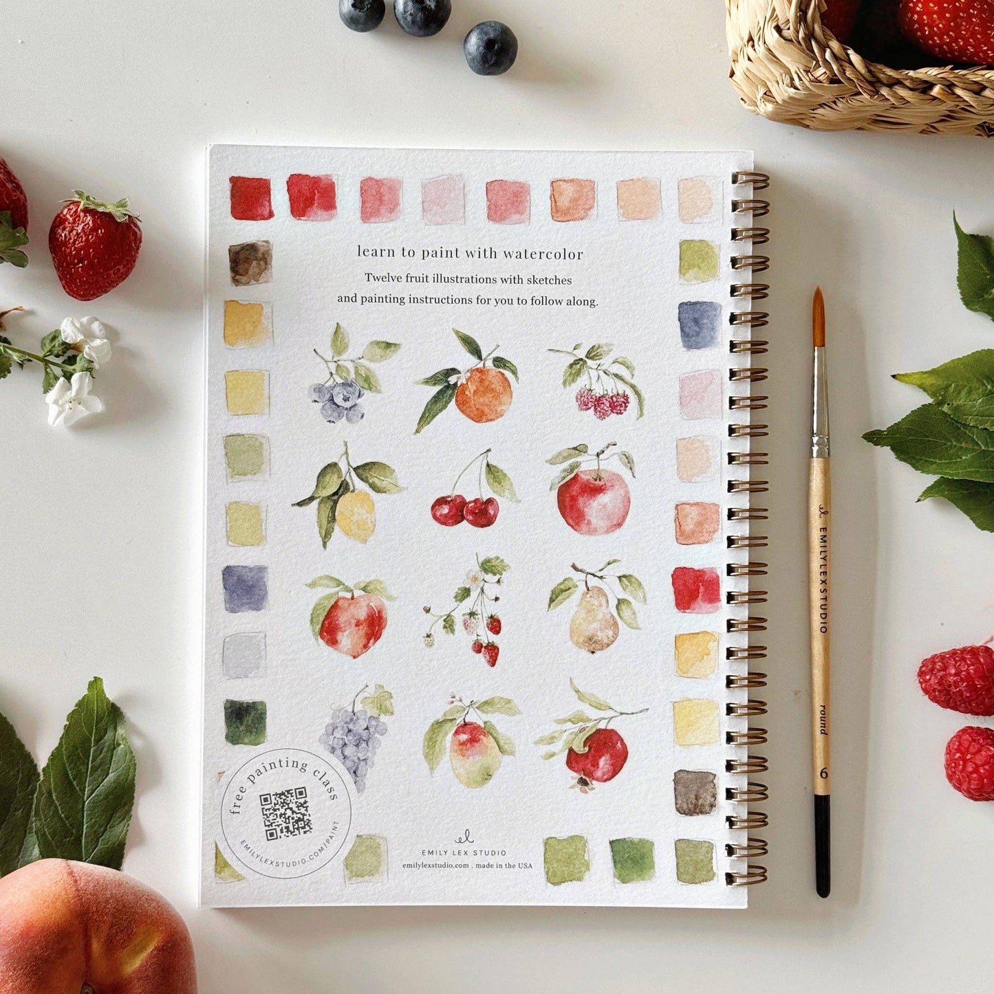 Watercolor Workbook | Fruit