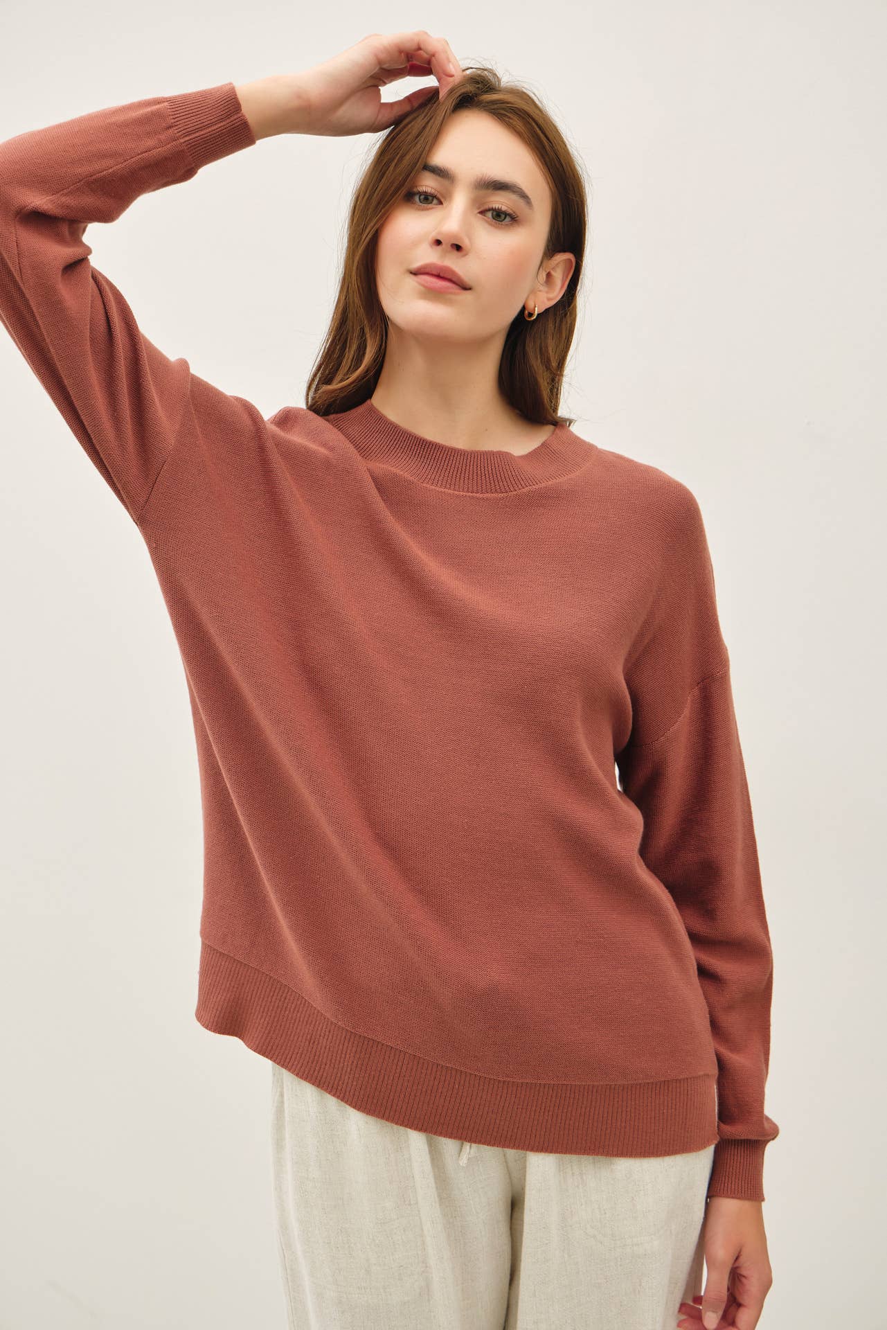 Drop Shoulder Sweater