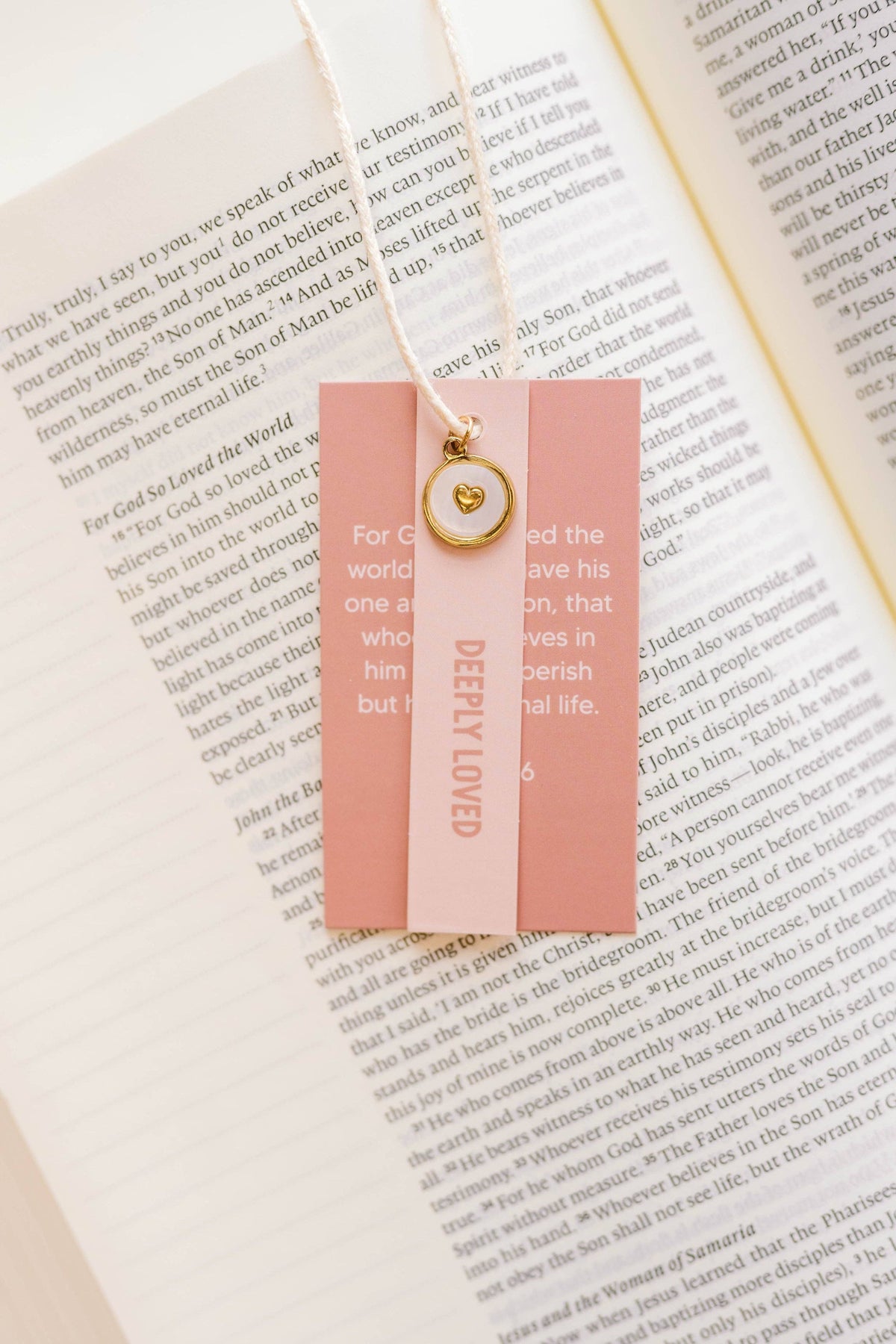 Deeply Loved Heart Charm