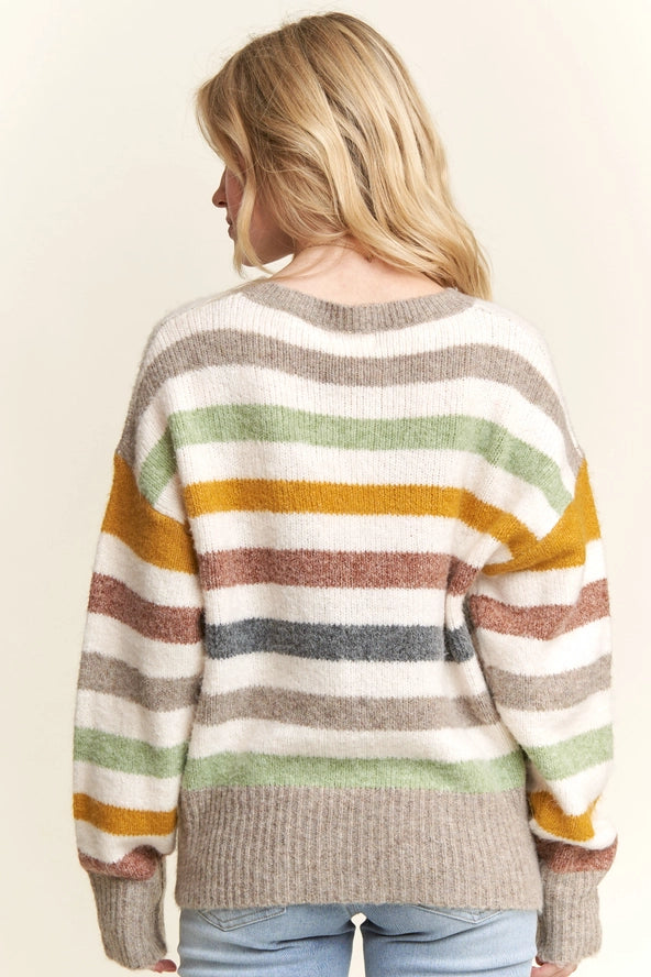 Multicolor Stripe Sweater