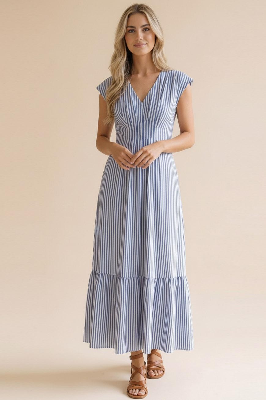 Smocked Waist Maxi Dress