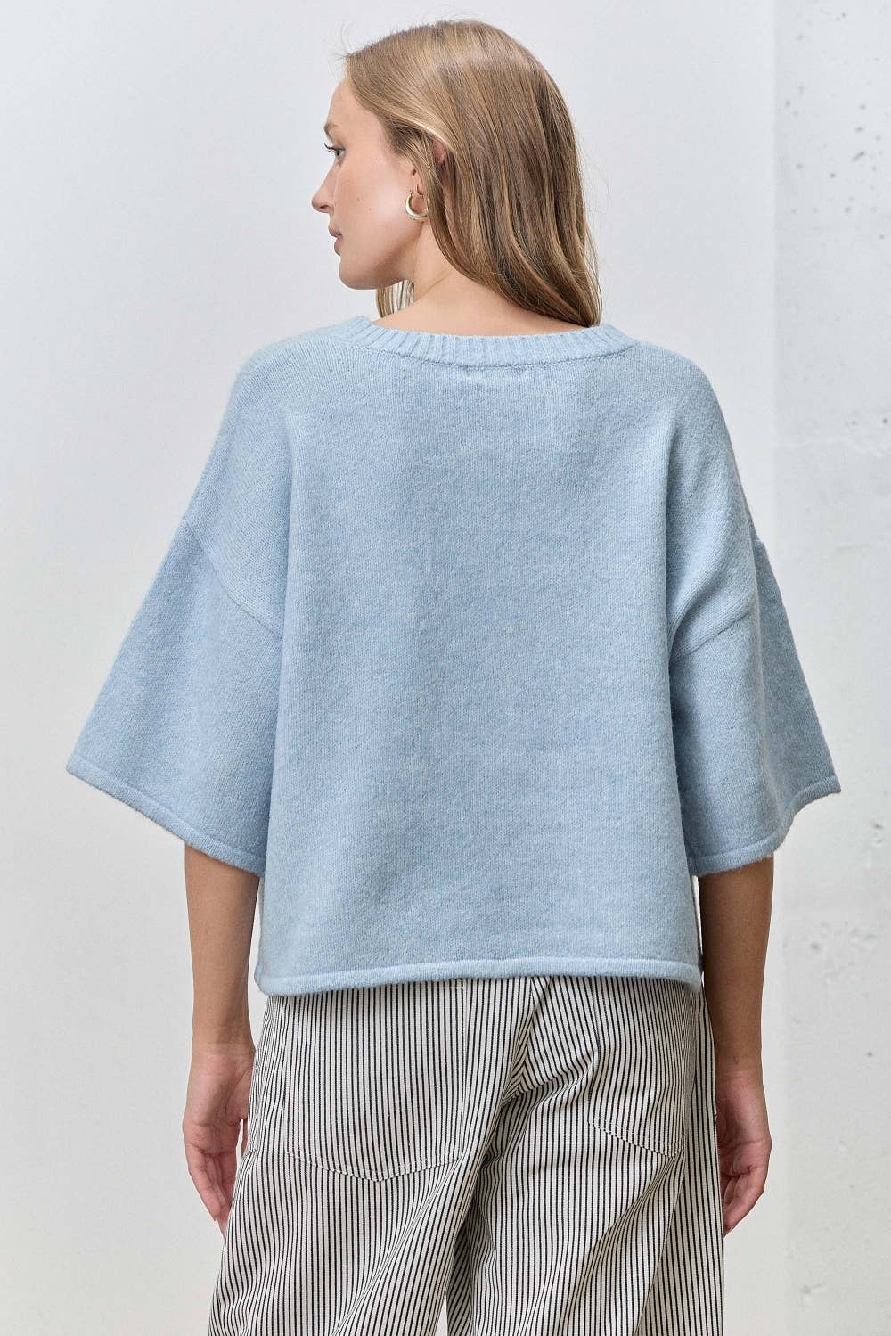 Short Sleeve Knit Cardigan