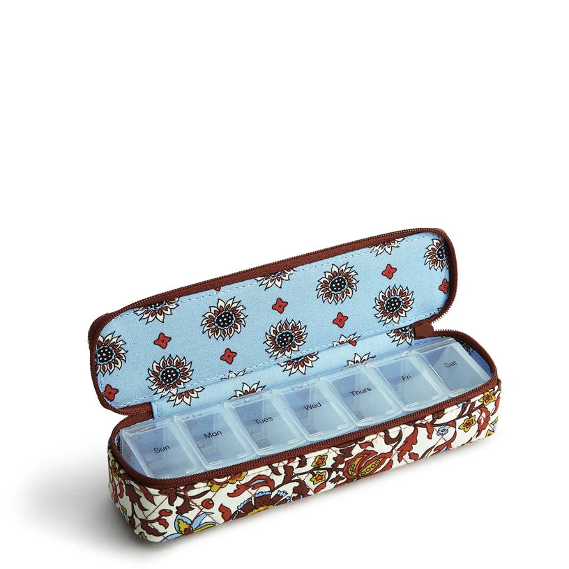 Travel Pill Case | Cotton Gabardine