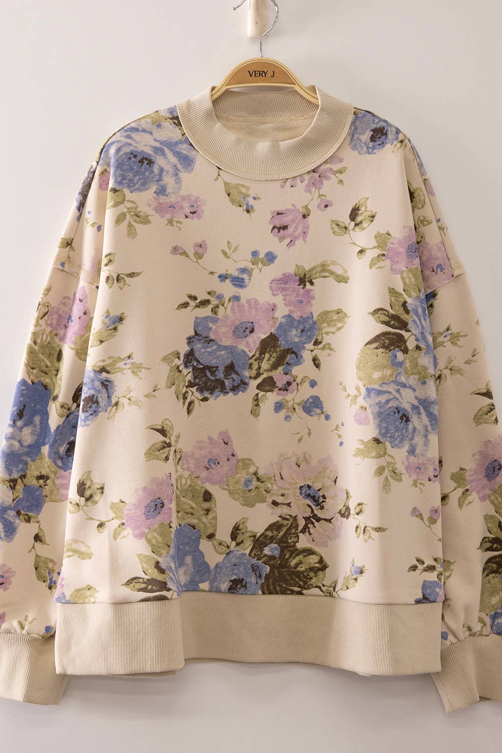  Floral Print Sweatshirt