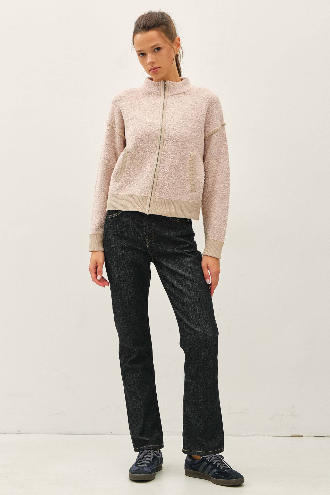 Soft Fluffy Zip Up Cardigan