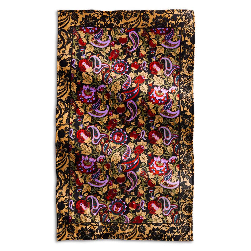 Plush Throw Blanket | Midnight Garden Paisley