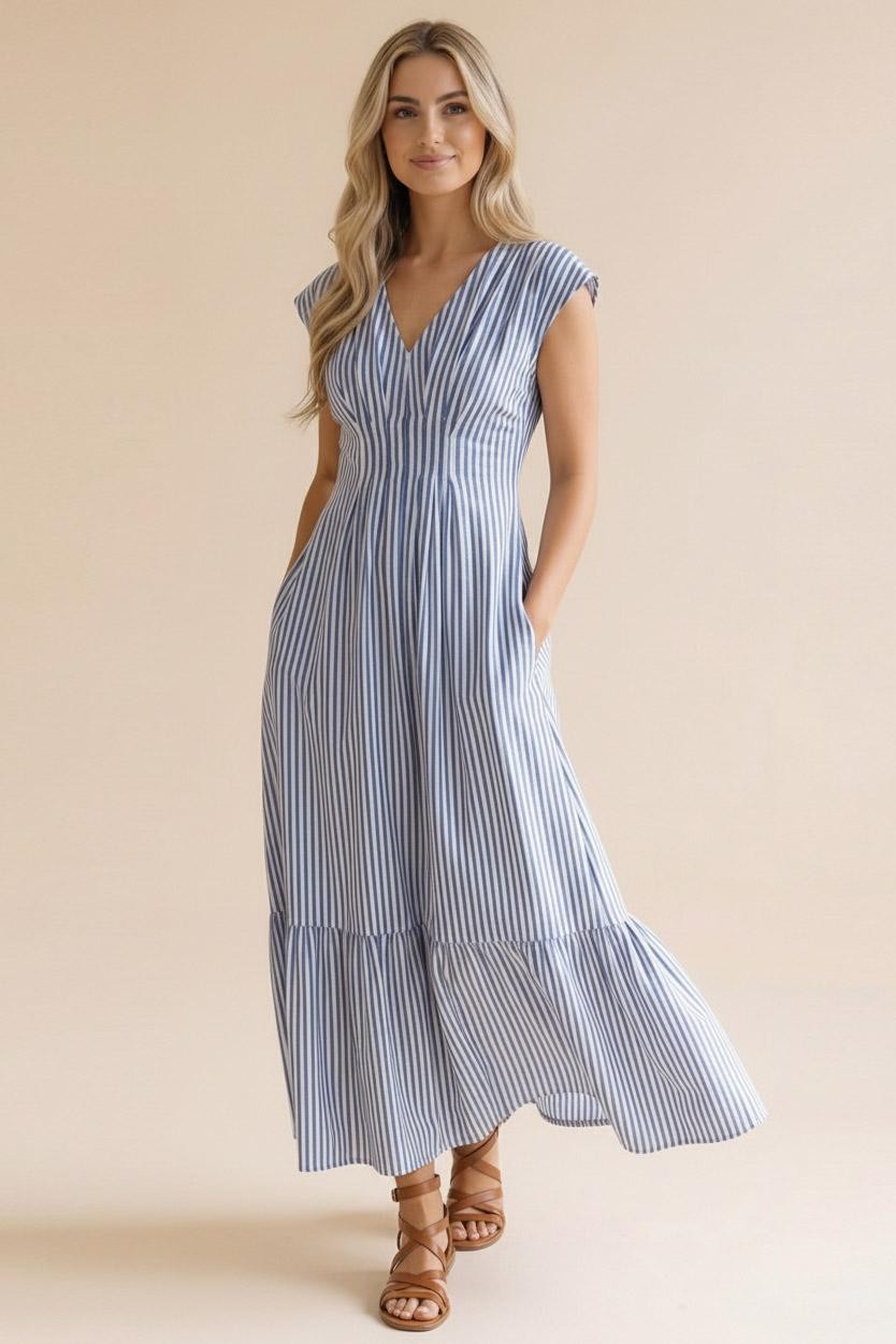 Smocked Waist Maxi Dress