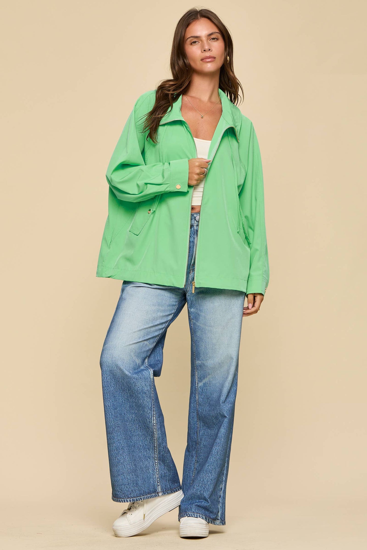 Easy A-Line Jacket w/ Hoodie