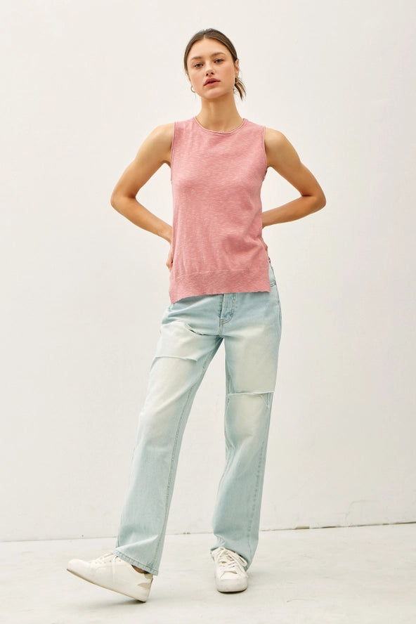 Raw Seam Knit Tank