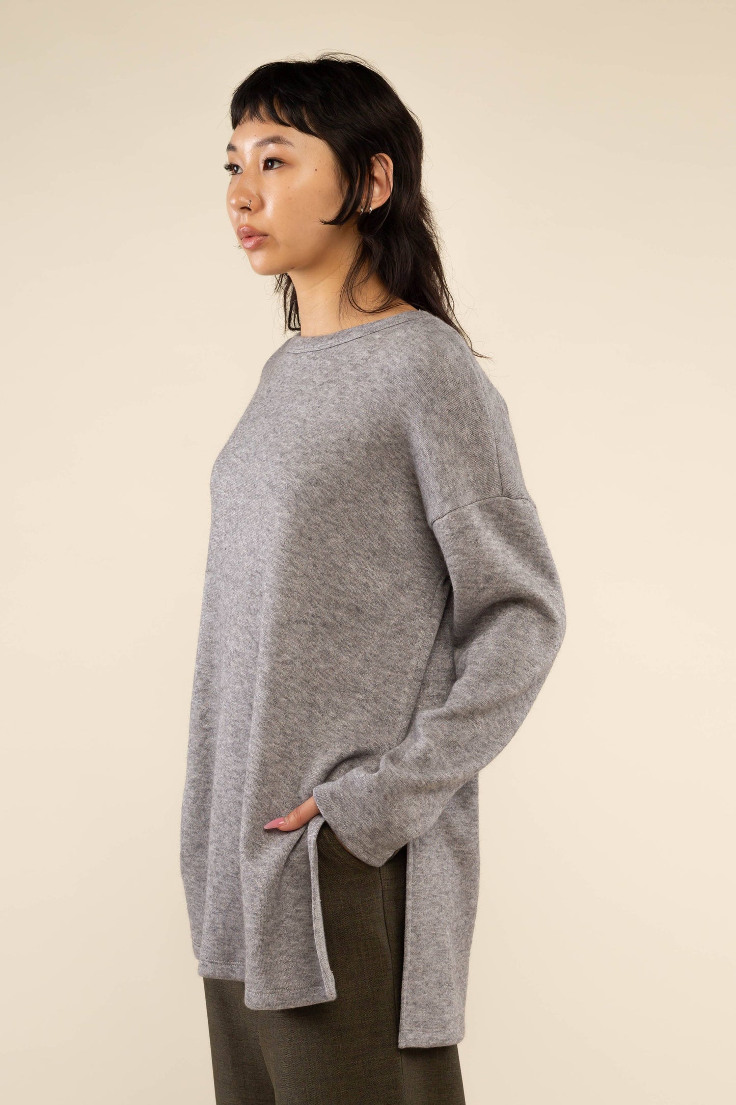 Gia Tunic Top | Heather Grey