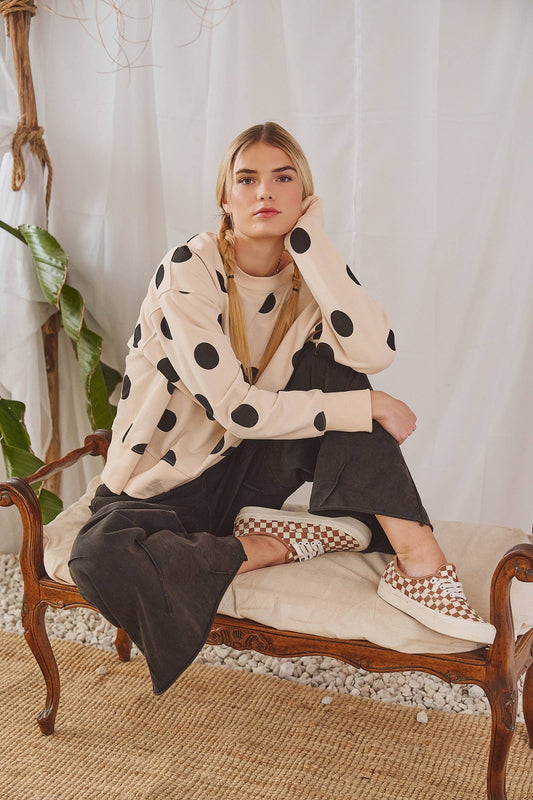 Polka Dot Sweatshirt