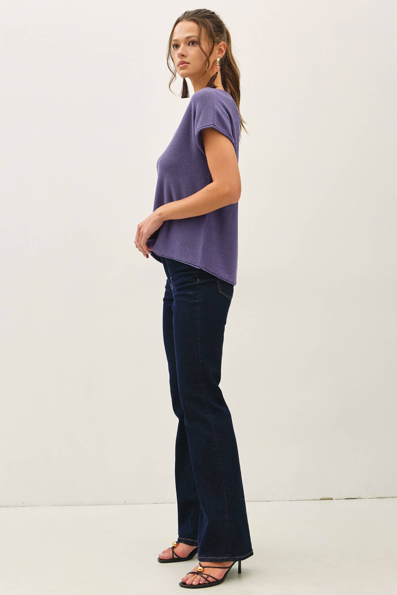Boxy Short Sleeve Sweater