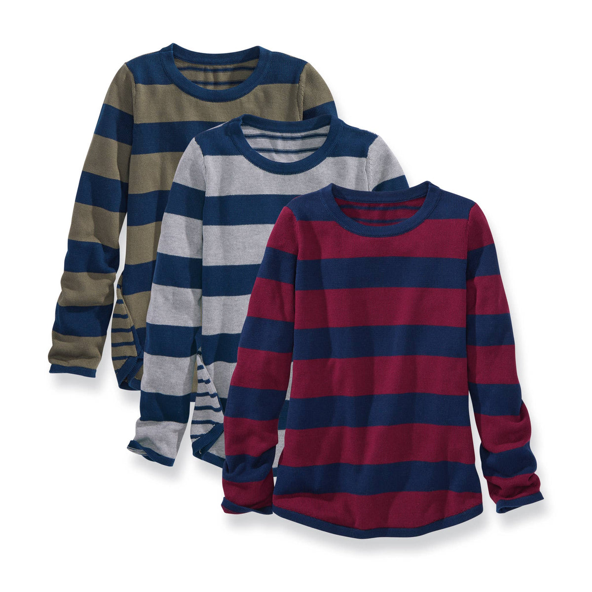 Multi Stripe Cotton Sweater