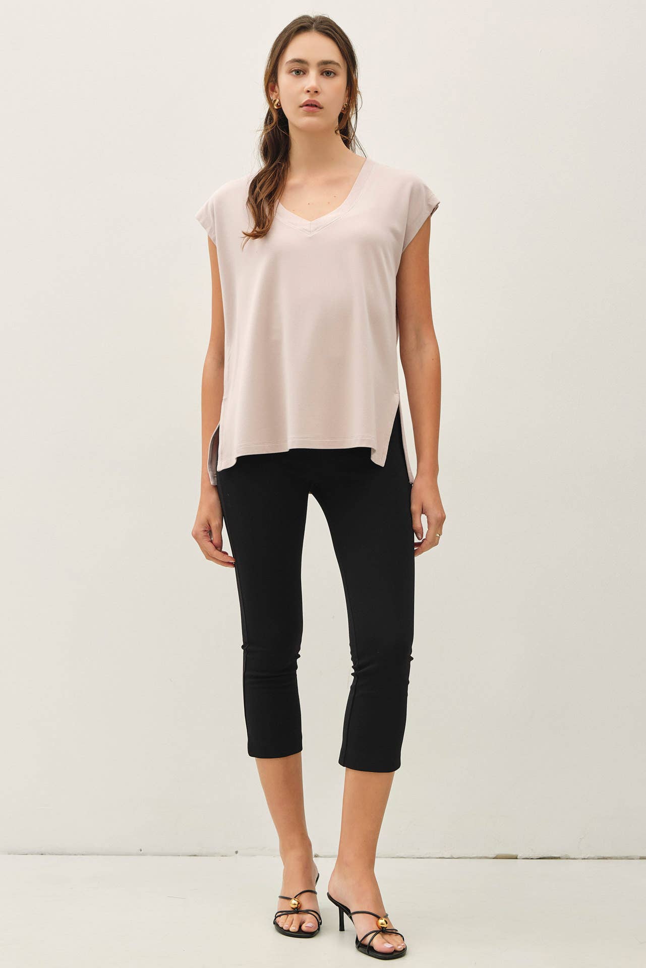 Buttery French Terry V-Neck Top