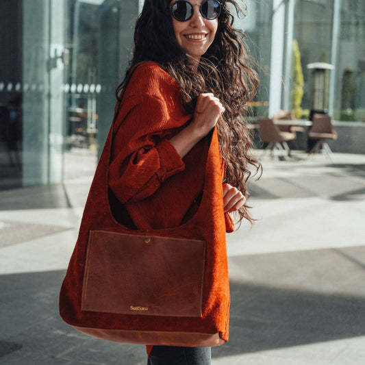 Elevated Hobo | Copper Suede