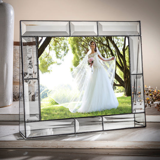 Beveled Glass Picture Frame | 8x10 Horizontal