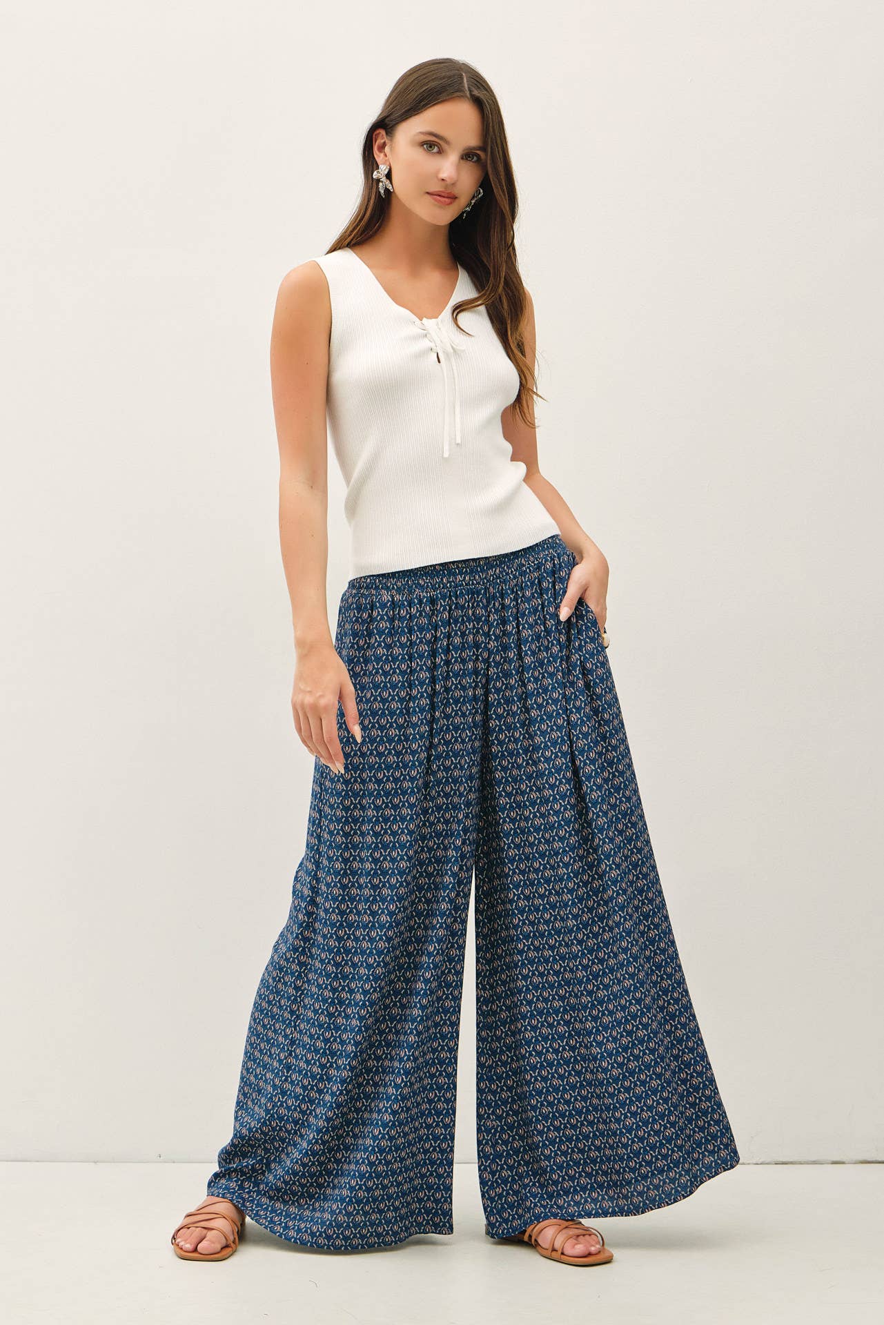 Paisley Printed Palazzo Pants