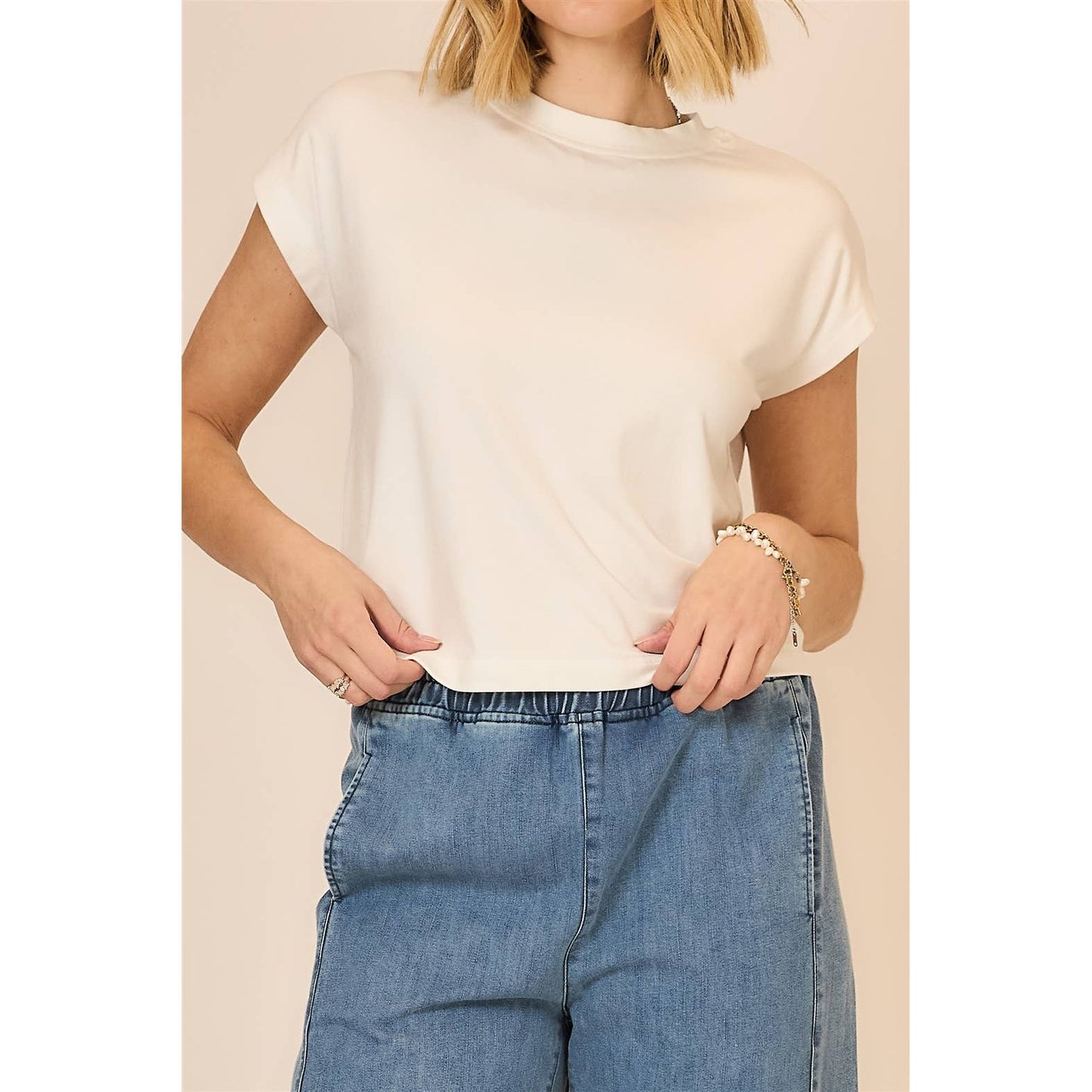Solstice Relaxed Cap Sleeve Top