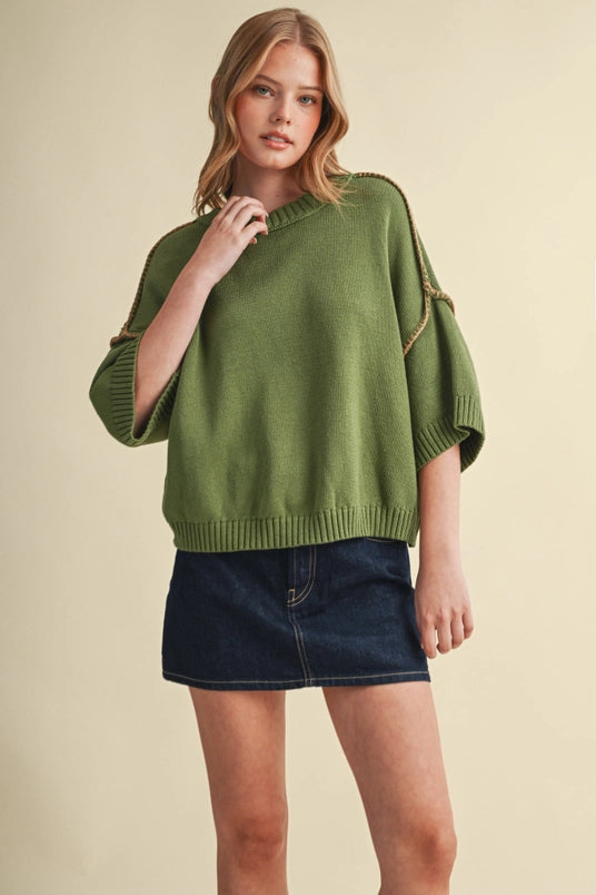 Blanket Stitch Sweater