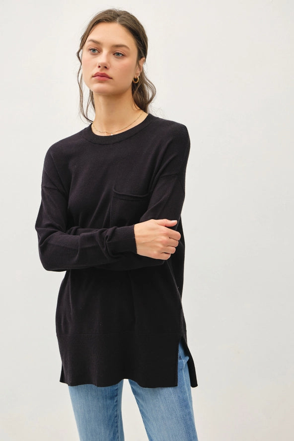 Oversized Side Split Sweater