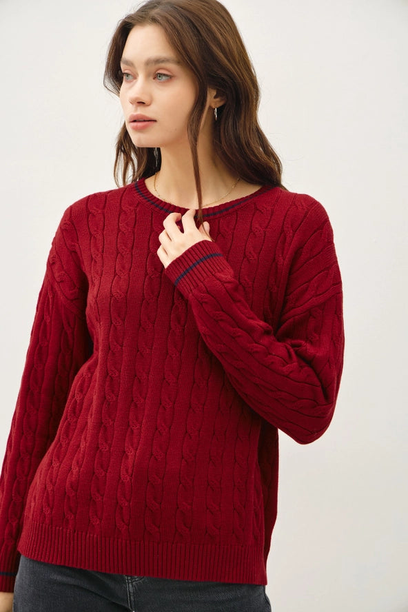 Chunky Cable Knit Sweater