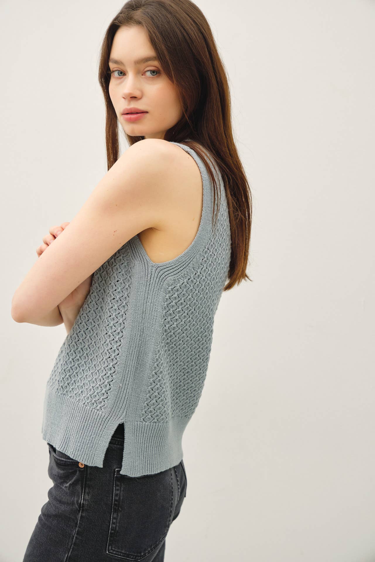 Sleeveless Knit Top