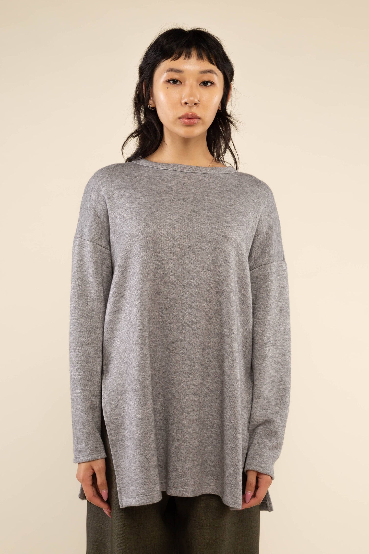 Gia Tunic Top | Heather Grey