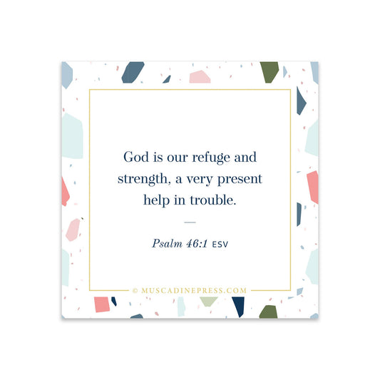 Scripture Static Cling, God Is Our Refuge