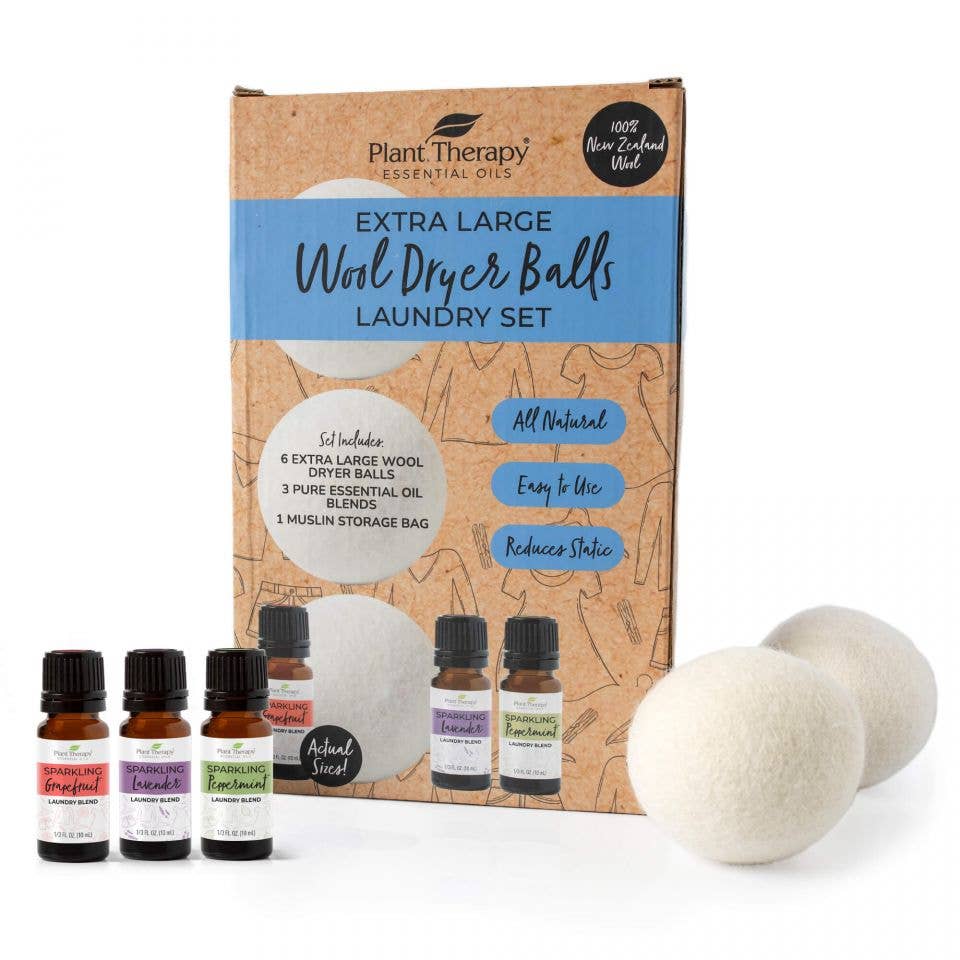 Wool Dryer Balls Laundry Set