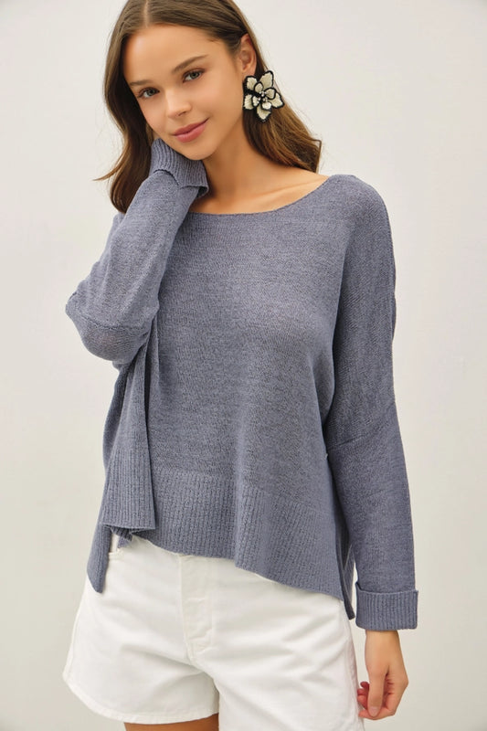 Boxy Cropped Sweater