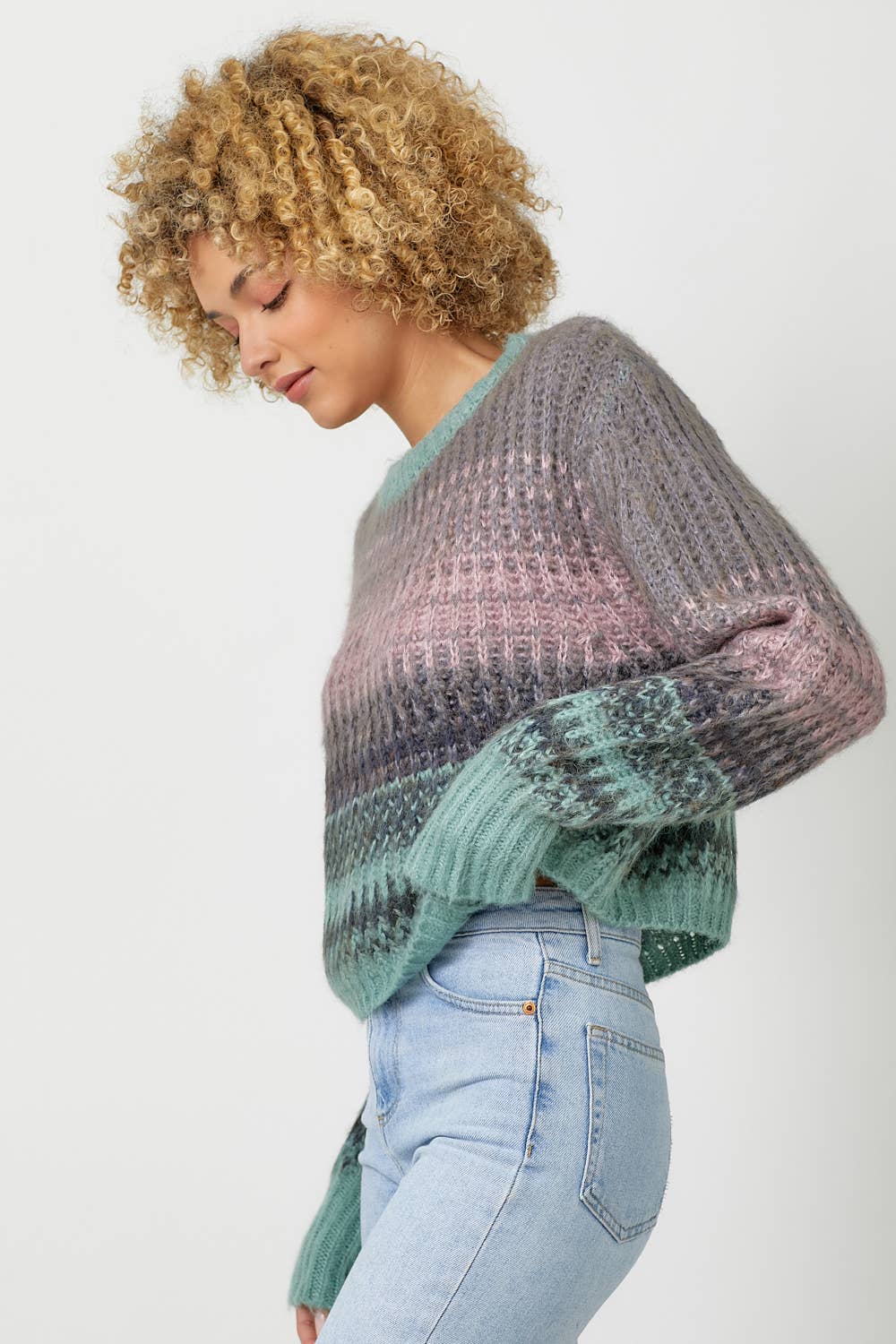 Color Gradation Sweater