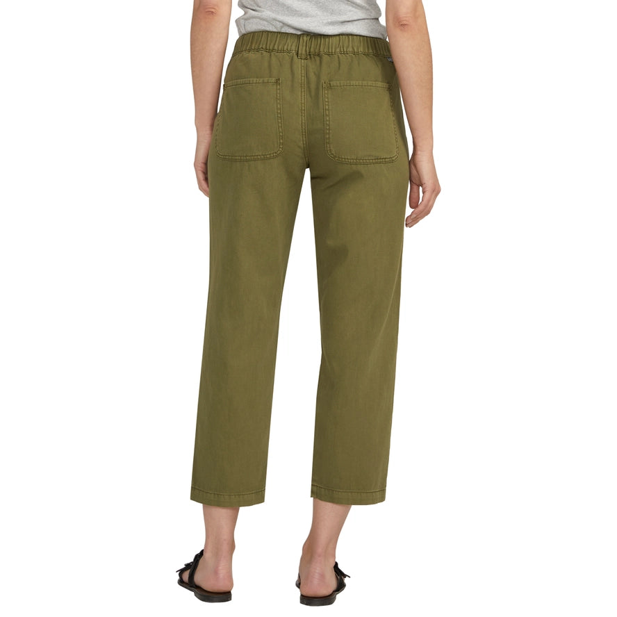 JAG Women's Chino Tailored Cropped Pants | Moss