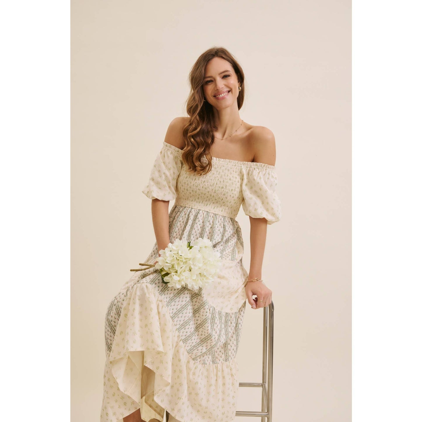 French Countryside Floral Dress