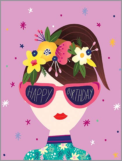 Birthday Card | Sunglasses Girl