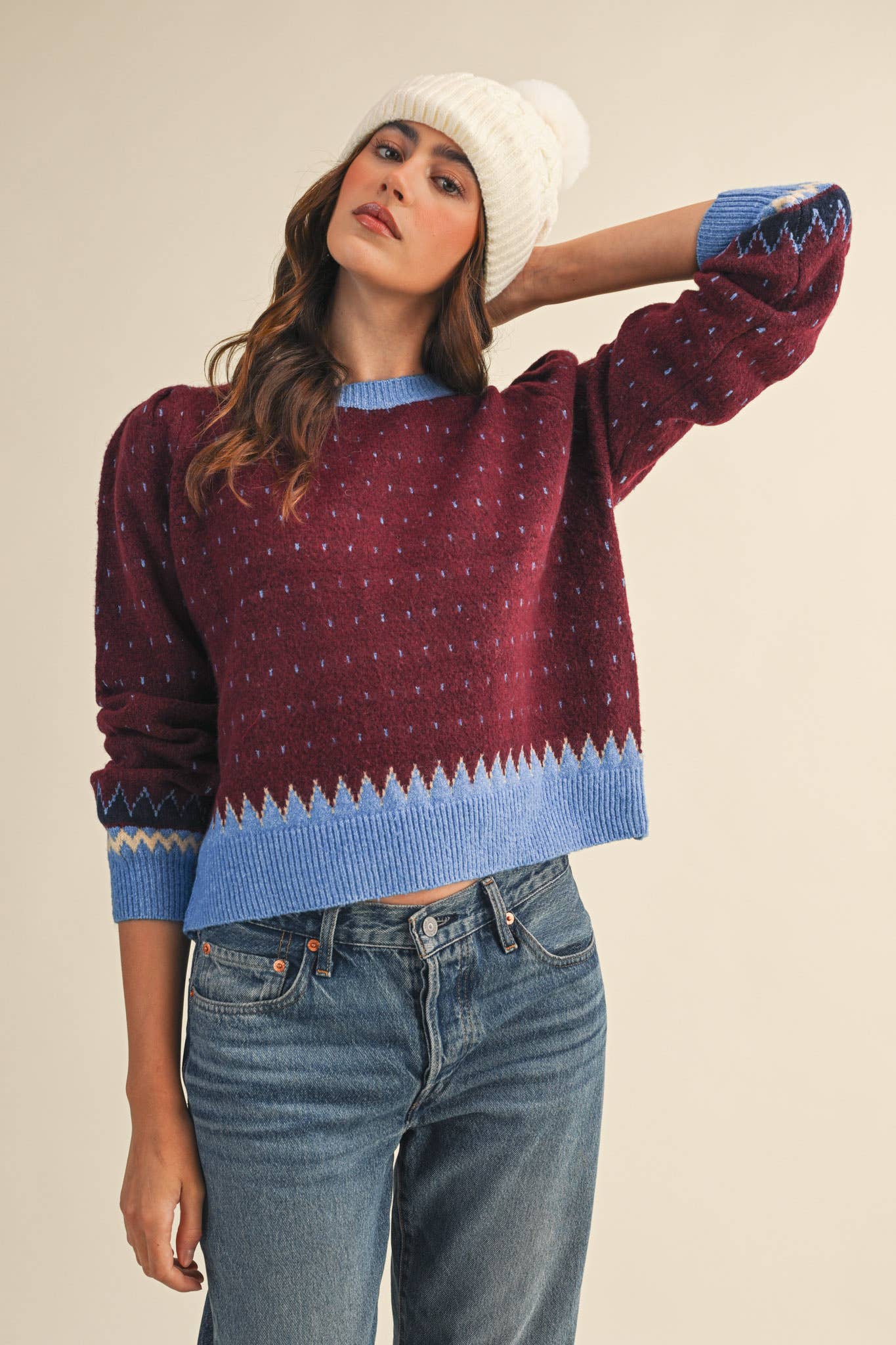 Geometric Knit Sweater