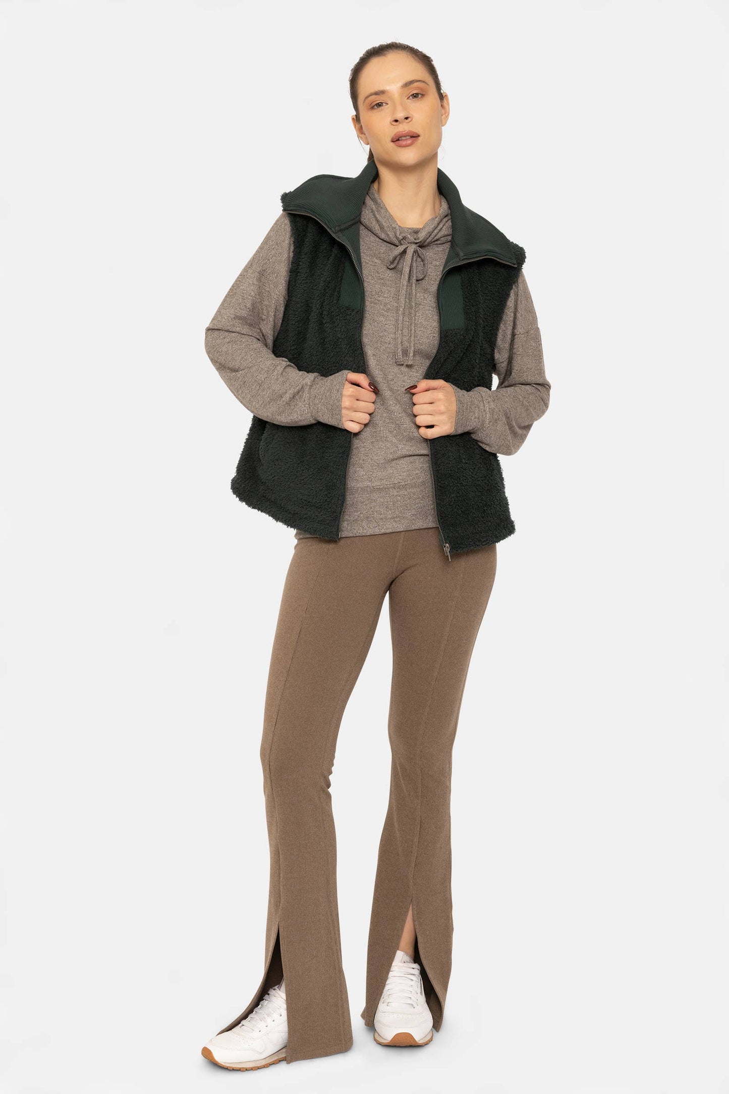 Cozy Sherpa Zip Up Vest