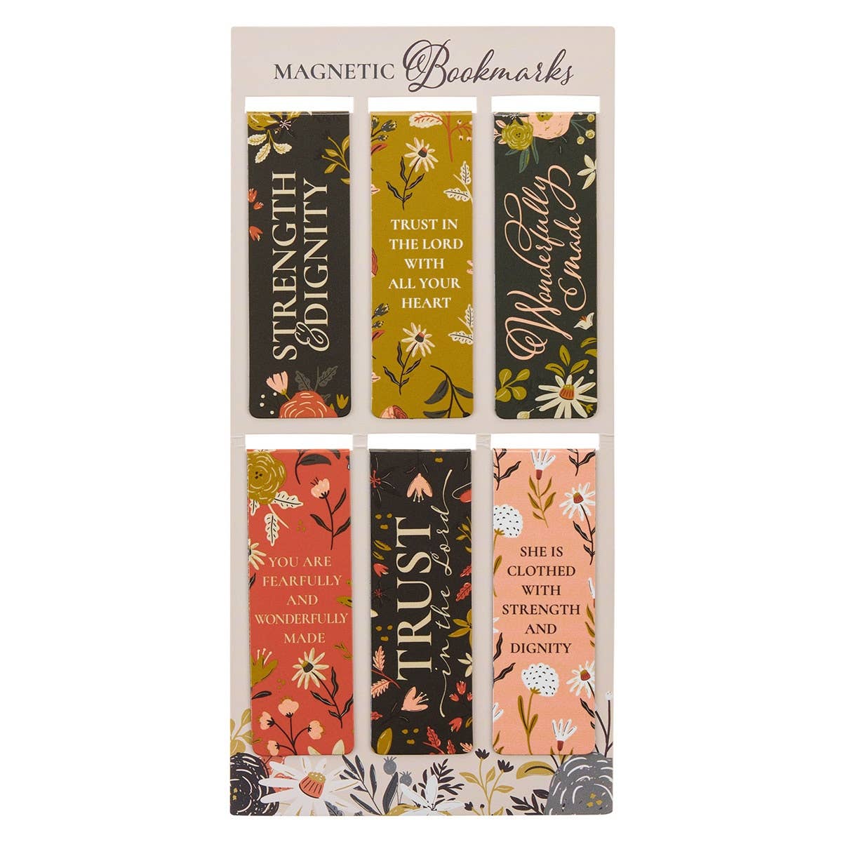 Magnetic Bookmarks | Warm Florals