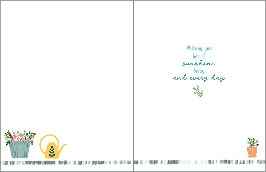 Birthday Greeting Card - Garden