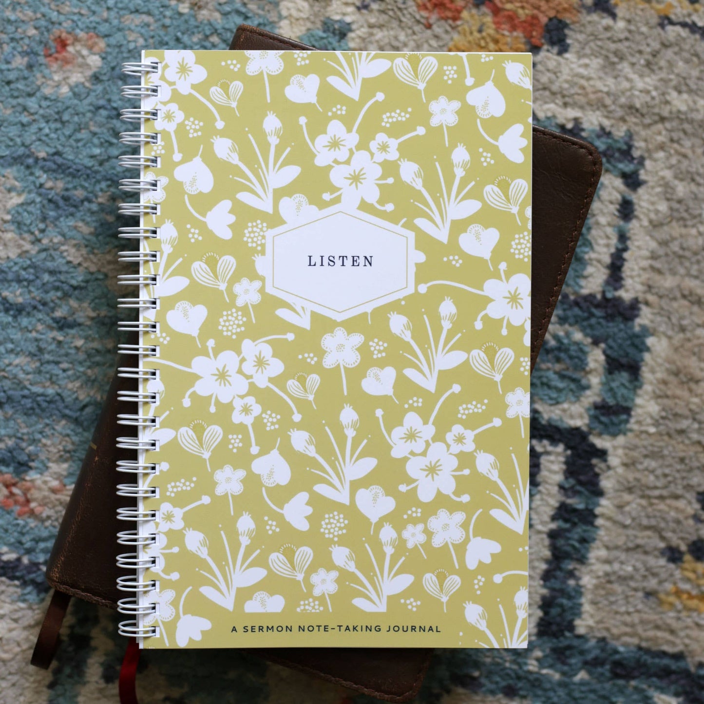 Sermon Notebook, Marigold Floral