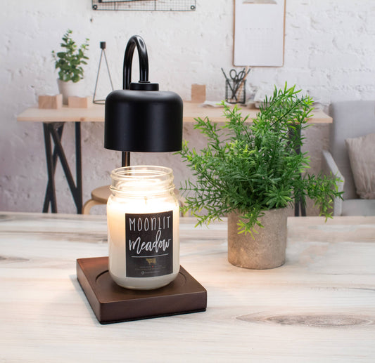 Black & Wood Arched Candle Warmer