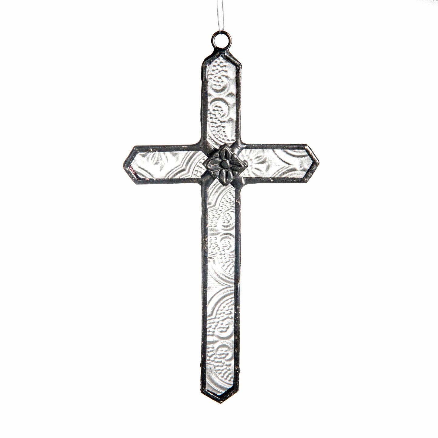 Glass Ornament | Small Cross