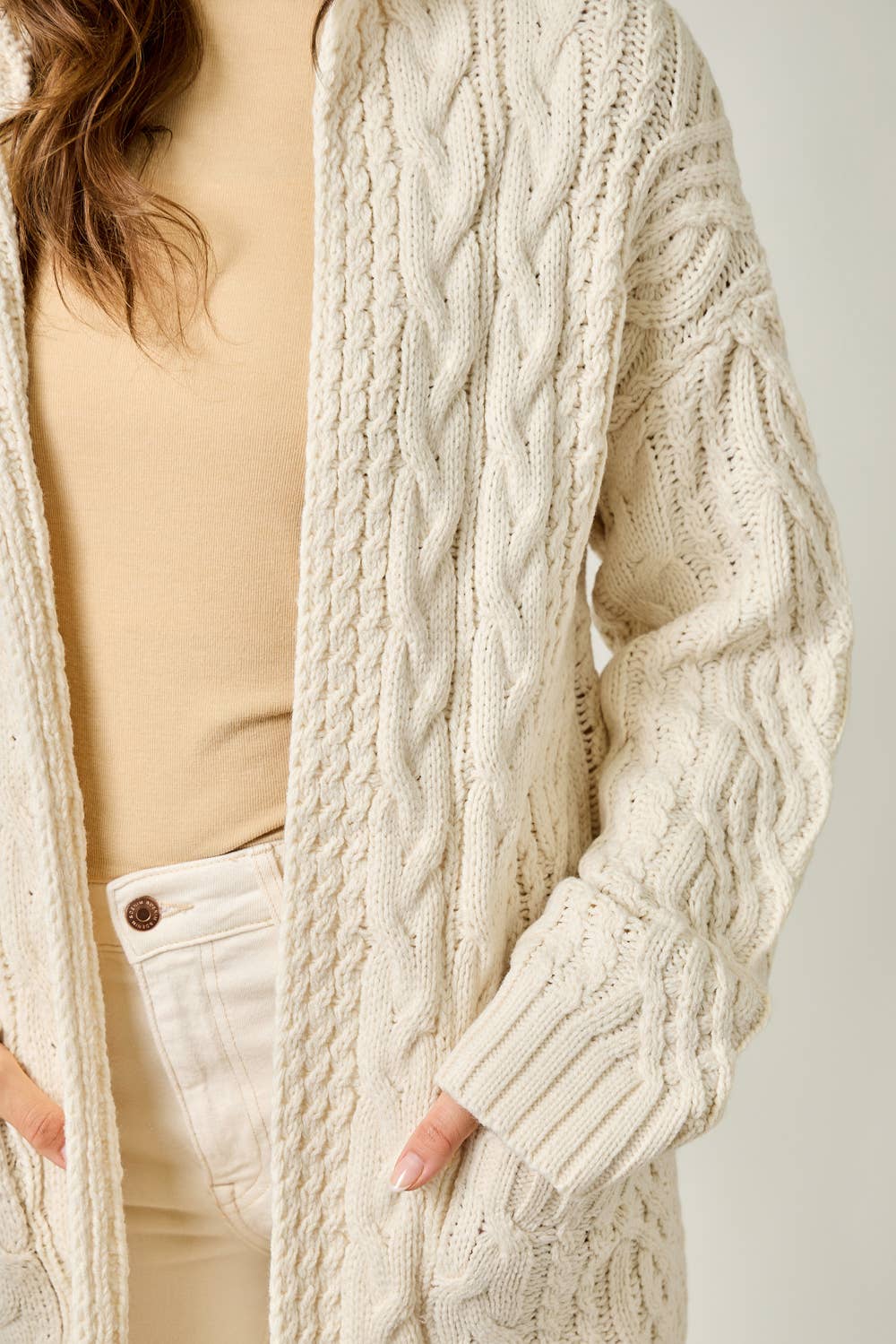 Long Hooded Cardigan