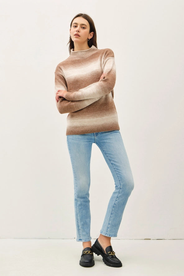 Tonal Gradient Wool Blend Sweater