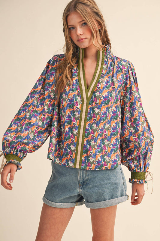 Puffed Sleeve Blouse