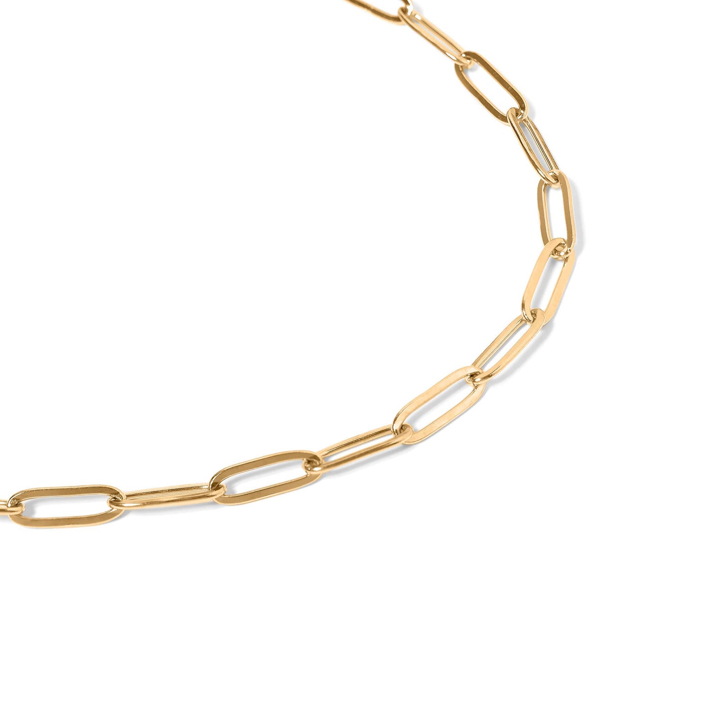 Gold Paperclip Chain Necklace