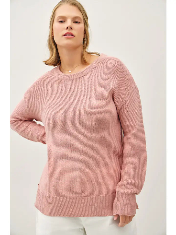 Basic Round Neck Boyfriend Sweater