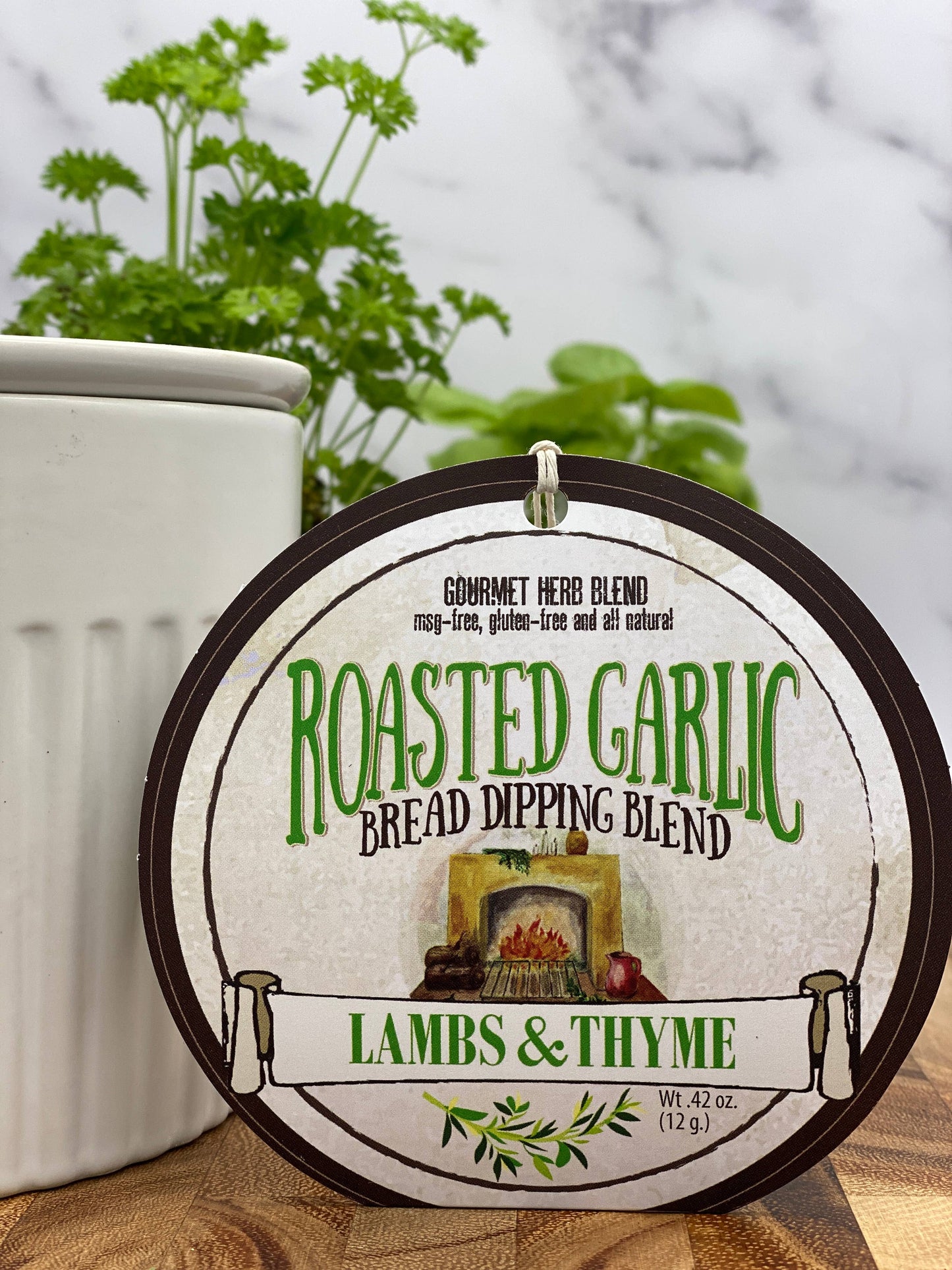 Herb Blend Dip | Roasted Garlic Bread