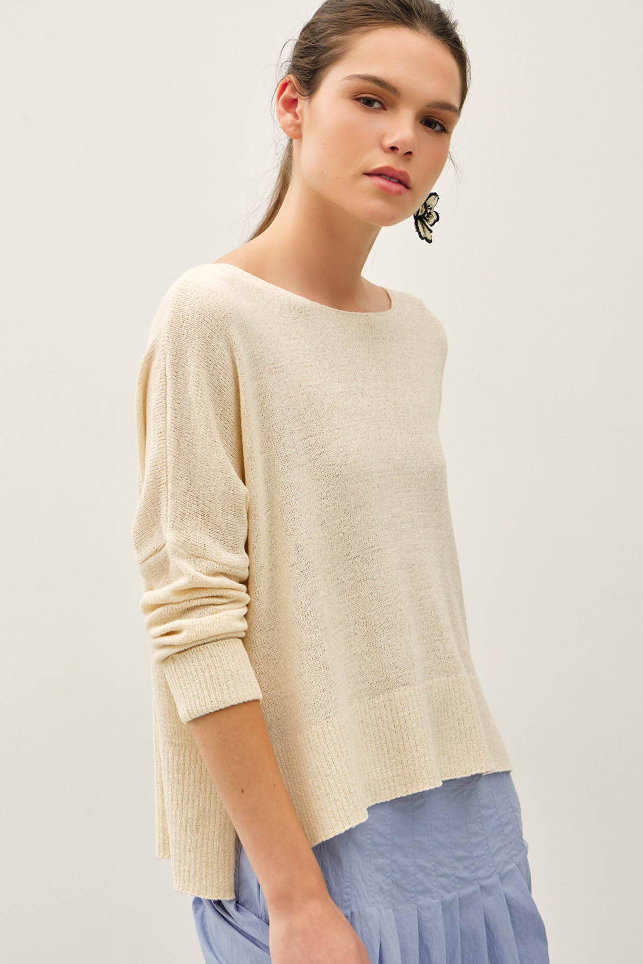 Boxy Cropped Sweater