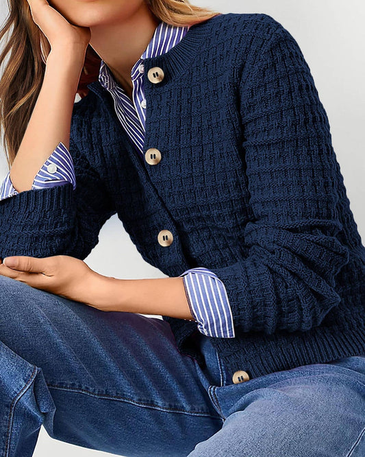 Button-Down Knit Cardigan